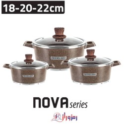 سرویس قابلمه 6 پارچه زیو مدل Z-8400-22